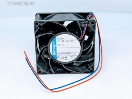 8012893298 Вентилятор Ebmpapst 3212 JH3 12v 2.5A 30W 2pin 92x38 Hirschmann