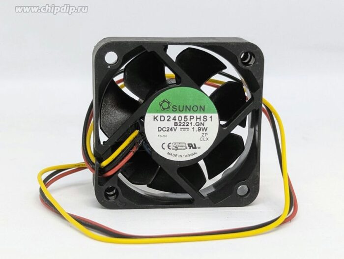 8035599310 Вентилятор Sunon KD2405PHS1 DC 24v 1.9A 3pin 50x15 Hirschmann — изображение 2