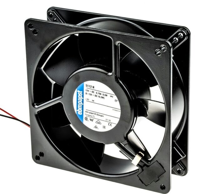 8006057965 5112N, FAN AXIAL 135X38MM 12VDC WIRE Hirschmann — изображение 4