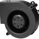 8004579076 PF97331B1-B00U-A99, Blowers & Centrifugal Fans Blower, 97x95x33mm, 12VDC, 44.2CFM, 3.39"H2O, Ball, Wire, Auto Restart Hirschmann