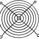 8004628118 G109-15AB, Fan Accessories Fan Finger Guard for 120mm Fan, Steel, Black Hirschmann