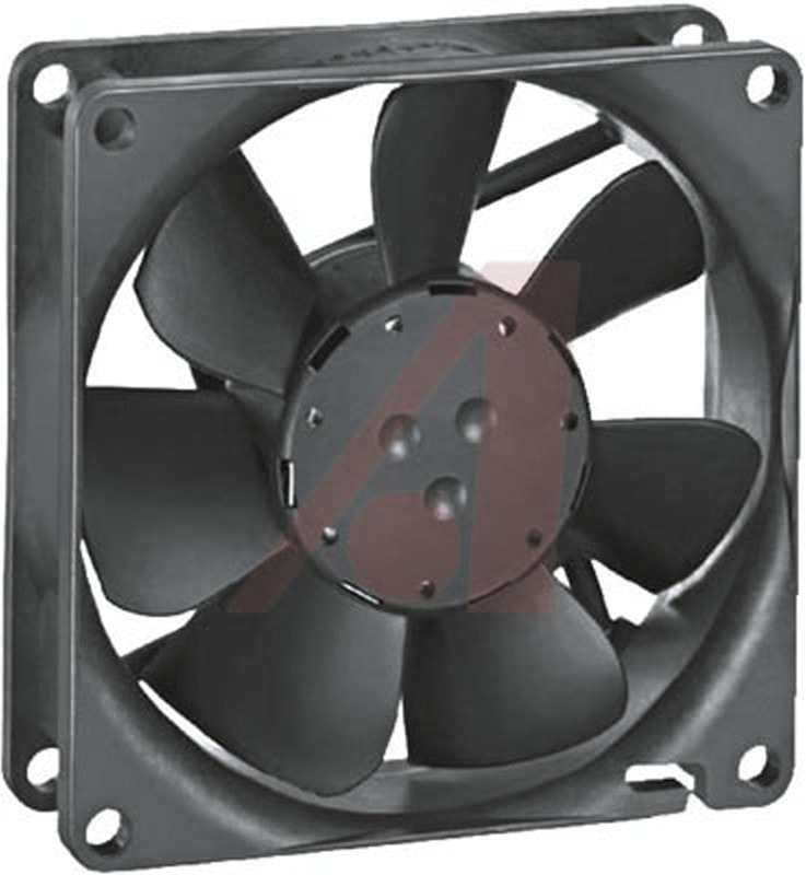 doc027142207 8006005498 8414NMU, Fan Tubeaxial 24VDC Square - 80mm L x 80mm H Ball 34.1 CFM (0.955m³/min) 2 Wire Leads Hirschmann — изображение 1