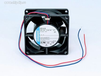 9000883092 8314H, Вентилятор 24В, 80x80х32мм, подш. качения, 5000 об/мин, 2 pin Hirschmann