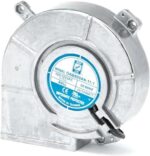 8005183937 OAB800AN-11-1WB, Blowers & Centrifugal Fans Blower, 126x125x39mm, 115VAC, 30CFM, 18W, 48dBA, 2800RPM, 0.51inH2O, Ball, Lead Hirschmann