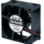 8006921731 9G0812G1D011, Fan Tubeaxial 12VDC Square - 80mm L x 80mm H Ball 90.0 CFM (2.52m³/min) 3 Wire Leads Hirschmann