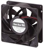 8008776684 9GV1512M5011, DC Fans DC Axial Fan, 150x150x50mm, 12VDC, Guide Vane, Ribless, Tachometer Hirschmann