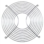 8006203654 G254-10, 254mm Dia Fan Finger Guard Steel, Chrome Plated 9 Rings Hirschmann