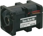 8002722007 9CRA0412K501, San Ace 9CRA Series Axial Fan, 12 V dc, DC Operation, 57m³/h, 21.6W, 1.8A Max, 40 x 40 x 56mm Hirschmann