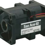 8005415320 9CRA0412J501, DC Fans DC Axial Fan, 40x40x56mm, 12VDC, Counter Rotating, Tachometer Hirschmann