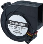 8002934653 9BMC24P2G001, San Ace B97 Series Centrifugal Fan, 24 V dc, 65.3cfm, DC Operation, 97 x 97 x 33mm Hirschmann