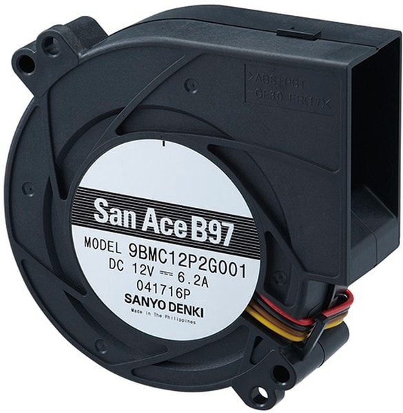 doc027239106 8002934653 9BMC24P2G001, San Ace B97 Series Centrifugal Fan, 24 V dc, 65.3cfm, DC Operation, 97 x 97 x 33mm Hirschmann — изображение 1