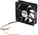 8010470471 9S0924M4011, San Ace 9S Series Axial Fan, 24 V dc, DC Operation, 64.2m³/h, 1.68W, 70mA Max, 92 x 92 x 25mm Hirschmann