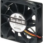 8049927184 Вентилятор Sanyo Denki San Ace 80 9GV0812P4K03 12V DC 0.87A 80X25 4pin Hirschmann