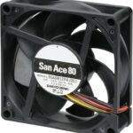 8006411159 9GA0812P4J001, DC Fans DC Axial Fan, 80x80x25mm, 12VDC, Low Power, Tachometer, PWM Hirschmann
