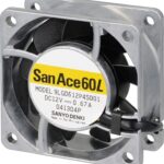 8008650987 9LG0624P4J001, Fan Tubeaxial 24VDC Square - 60mm L x 60mm H Ball 38.8 CFM (1.09m³/min) 4 Wire Leads Hirschmann