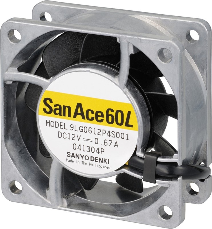 doc027249291 8008650987 9LG0624P4J001, Fan Tubeaxial 24VDC Square - 60mm L x 60mm H Ball 38.8 CFM (1.09m³/min) 4 Wire Leads Hirschmann — изображение 1