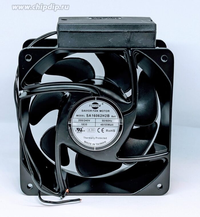 8018973163 Вентилятор SAVIOR SA16062H2B 220V AC 0.2A 42W 160X62 2pin Hirschmann — изображение 2