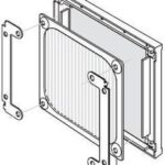8004985080 10024-1-5170, Fan Accessories 0.25" Plastic Filter with Foam Pad for Fans Size 127mm or Series W2G115/W2K121 Hirschmann