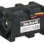 8008622328 9CRH0412P5J001, Fan Tubeaxial (Dual) 12VDC Square - 40mm L x 40mm H Ball 32.9 CFM (0.921m³/min) 4 Wire Leads per Fan Hirschmann