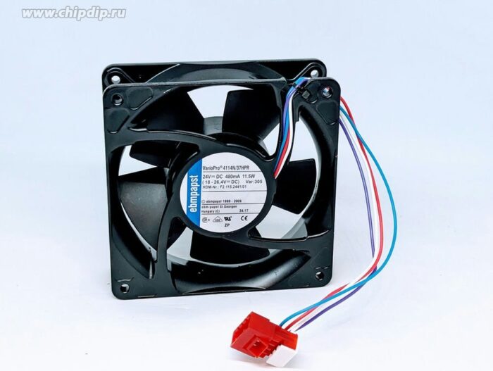 8040698305 Вентилятор Ebmpapst 4114N/37HPR 24V 480mA 11/5W 120x38 4pin Hirschmann — изображение 4