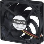 8020684479 9RA0924P4G001, Axial Fan, 24 V dc, DC Operation, 3.12W, 130mA Max, 92 x 92 x 25mm Hirschmann