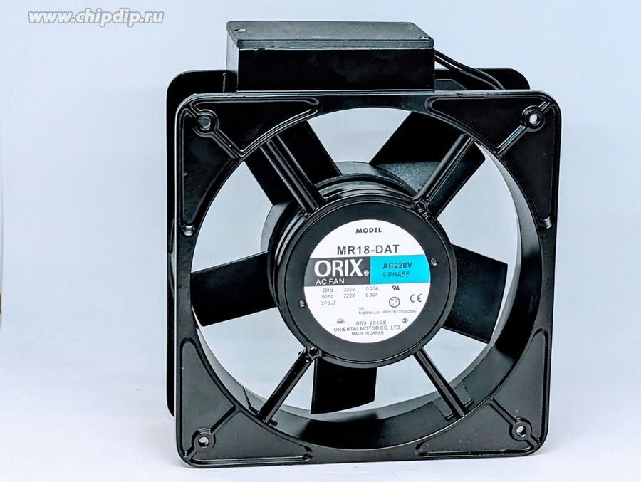 doc027633757 8035597947 Вентилятор ORIX AC FAN MR18-DAT AC 220V 50/60Hz 0.25/0.30A 2pin 180x65 2pin () Hirschmann — изображение 1