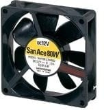 doc027646015 8005415627 9WP0812H4021, DC Fans Axial Fan, 80x80x25mm, 12VDC, 36.4CFM, 1.56W, 29dBA, Splash Proof, Ribless, IP68 Hirschmann — изображение 1