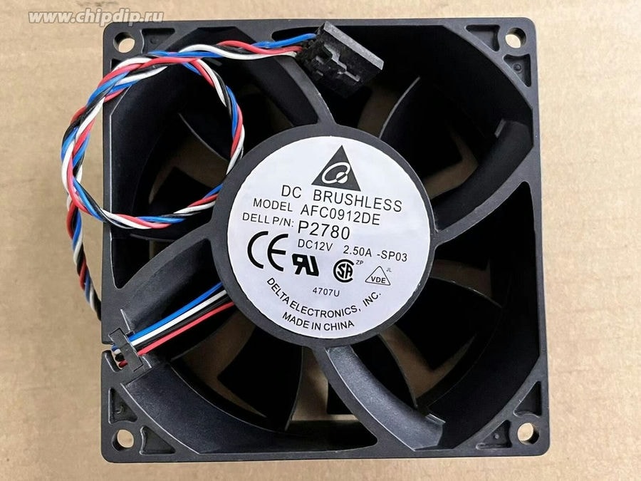 doc027743593 8017929747 Вентилятор Delta Electronics AFC0912DE 0.5A 92x38 4pin Hirschmann — изображение 1