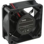 8020549768 06025SA-24S-AA-D0, DC Fans Tubeaxial Fan, 60x60x25mm, 24VDC, 35.7CFM, Rib Mount, Ball Bearing, Lead Wires Hirschmann