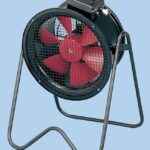 8014600155 010359 - PBB:4-400, Floor, Heavy Duty Fan 5200m³/h 3 speed 230 V with plug: Type C - European Plug Hirschmann