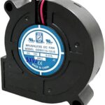 8004628181 ODB5115-12HB, Blowers & Centrifugal Fans DC Blower, 51x51x15mm, 12VDC, 3.8CFM, 1.1W, 38.4dBA, 5425RPM, Ball, Lead Wire Hirschmann