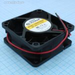 8019858873 YDM6025B24F, (60*60*25 24V 0.07A), Вентилятор 24В 60х60x25 B, 1.68W, 5000 об/мин, 43м3/час, 37.7дБ, подшипник качения, тип вывода - провод Hirschmann