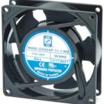 8004628154 OA92AP-22-3TB, AC Fans Axial Fan, 92x92x25mm, 230VAC, 22CFM, 6W, 19dBA, 1900RPM, Ball, Lead Wires Hirschmann
