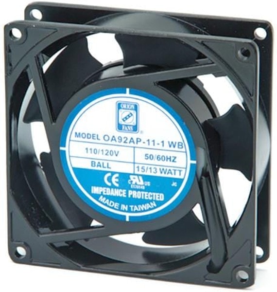 doc028030280 8004628154 OA92AP-22-3TB, AC Fans Axial Fan, 92x92x25mm, 230VAC, 22CFM, 6W, 19dBA, 1900RPM, Ball, Lead Wires Hirschmann — изображение 1