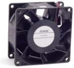 8006990811 08038RA-24Q-GA-00, Fan Tubeaxial 24VDC Square - 80mm L x 80mm H Ball 91.8 CFM (2.57m³/min) 2 Wire Leads Hirschmann