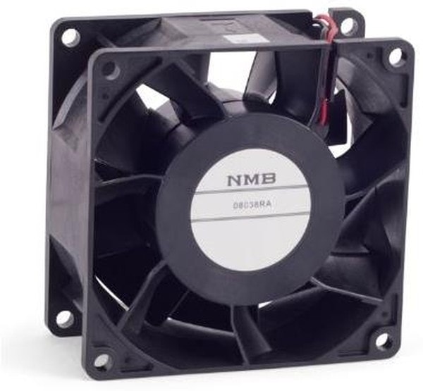 doc028030585 8006990811 08038RA-24Q-GA-00, Fan Tubeaxial 24VDC Square - 80mm L x 80mm H Ball 91.8 CFM (2.57m³/min) 2 Wire Leads Hirschmann — изображение 1