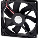 8025363561 11925SA-12R-EUD-1, Fan Tubeaxial 12VDC Square - 119mm L x 119mm H Ball 128.2 CFM (3.59m³/min) 4 Wire Leads Hirschmann