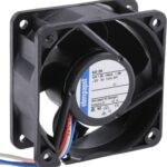 8010887585 622/2N-RS0, 620 Series Axial Fan, 12 V dc, DC Operation, 40m³/h, 2.1W, 1.05A Max, 60 x 60 x 25mm Hirschmann