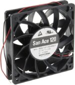 8000136190 9GV1212G4021, San Ace 9GV Series Axial Fan, 12 V dc, DC Operation, 289.8m³/h, 20.16W, 1.68A Max, 120 x 120 x 25mm Hirschmann — изображение 2