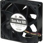 8020119823 9GV1248P1J18, Axial Fan, 48 V dc, DC Operation, 224cfm, 36W, 750mA Max, 120 x 120 x 38mm Hirschmann