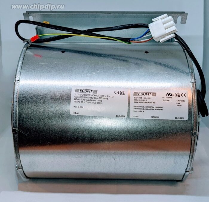 8018971854 Вентилятор Ecofit 2GDFUT65 146x180L 219x257мм 400V 372W 0.66A () Hirschmann — изображение 2