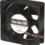 8397872103 9S1212F4011,DC Axial Fan, 12 V, Square, 120 mm, 25 mm, Ball Bearing, 70.6 CFM Hirschmann
