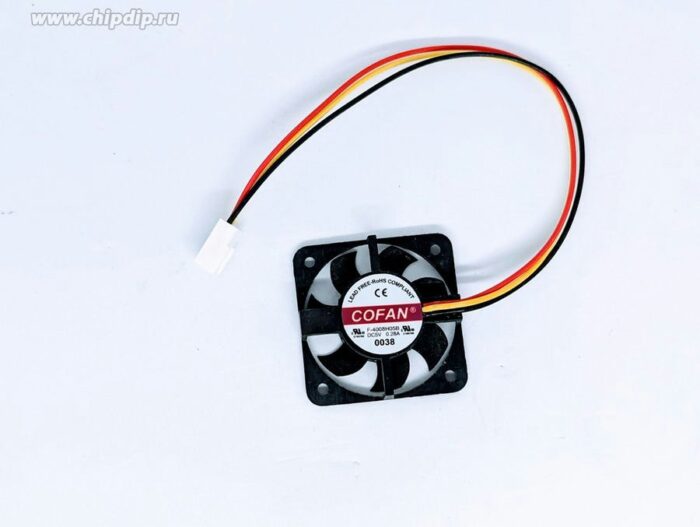 8007682612 Вентилятор COFAN F-4008H05B/F4008H05B 5V DC 0.28A 40x08 2pin прозрачный пластик/черный пластик Hirschmann — изображение 2