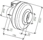 8020118126 Вентилятор круглый канальный IDA-100 IMP.FBP.E19.2E.100 Hirschmann — изображение 3