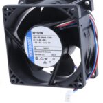 8002720000 8212J/2N-RS0, 8200 J Series Axial Fan, 12 V dc, DC Operation, 132m³/h, 10W, 80 x 80 x 38mm Hirschmann