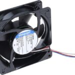 8006138859 4112N/2H4, Fan Tubeaxial 12VDC Square - 119mm L x 119mm H Ball 209.0 CFM (5.85m³/min) 3 Wire Leads Hirschmann