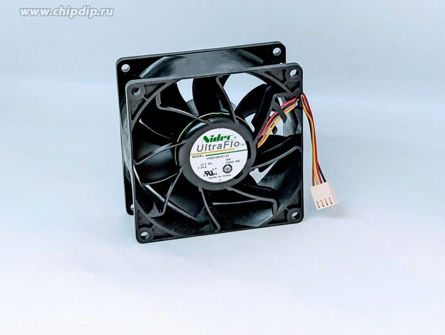 doc028469574 8010229655 Вентилятор Nidec V92E12BUA7-57 DC 12V 3,24A 4pin Hirschmann — изображение 1