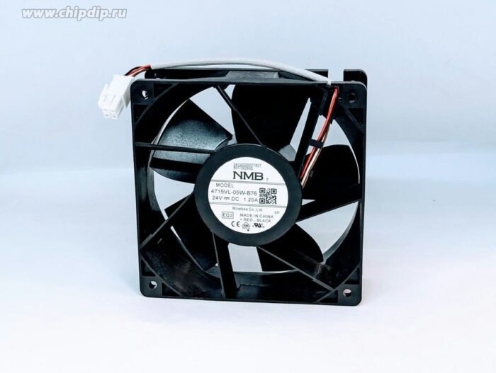 8017873582 Вентилятор NMB 4715VL-05W-B76 24V DC 1.20A 120X38 4pin () Hirschmann — изображение 2