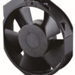 8034031371 15038PB-A1L-EP-00, Fan Tubeaxial 115VAC Rectangular/Rounded - 172mm L x 150mm H Ball 212.0 CFM (5.94m³/min) 3 Terminals Hirschmann