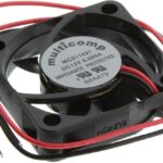 8002418373 MC011491, DC Axial Fan, 12 V, Square, 40 mm, 10 mm, Sleeve Bearing, 7.1 CFM Hirschmann